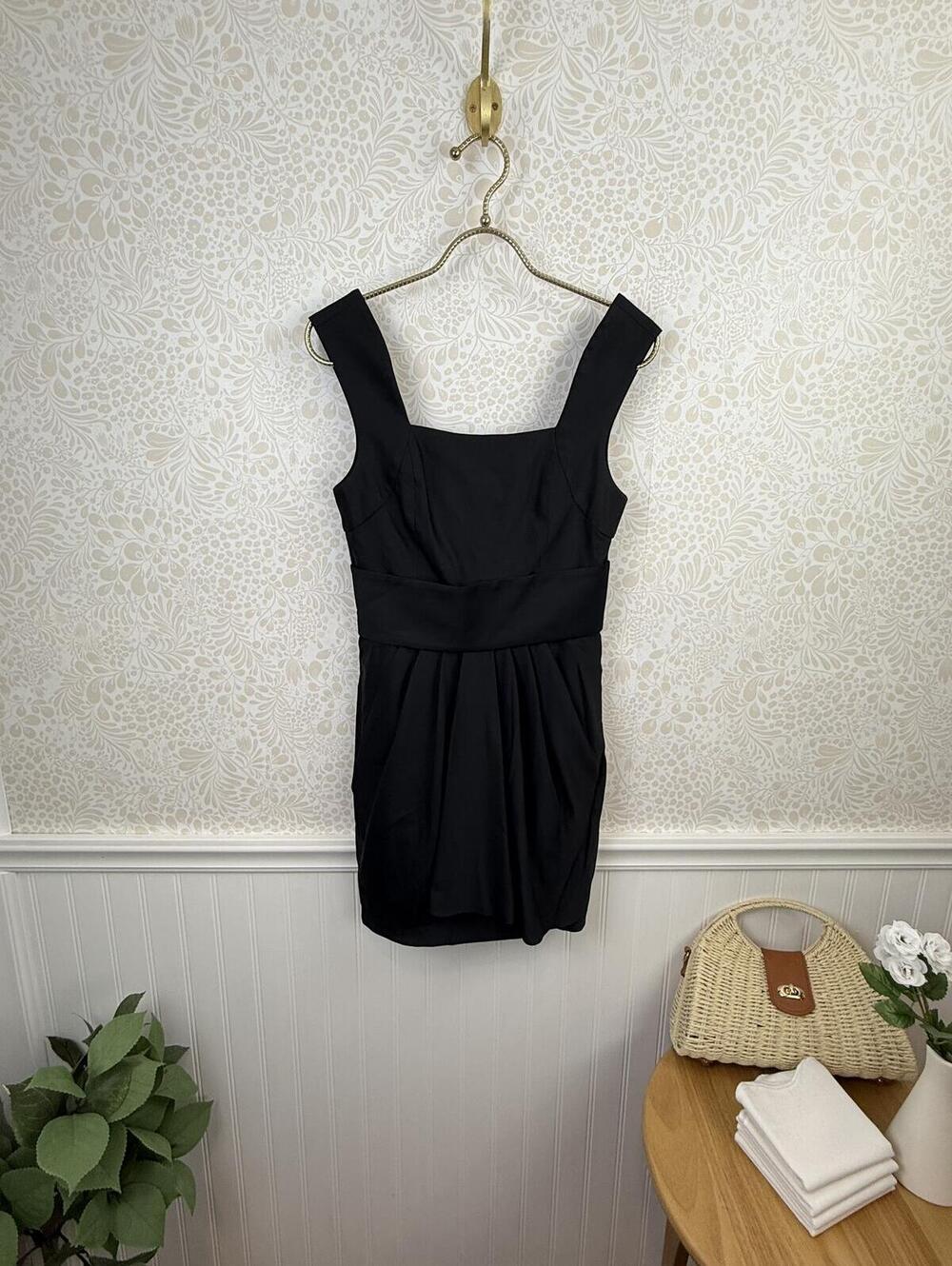 alice + olivia Black Sleeveless Layered Tulip Mini Dress - Size - XS